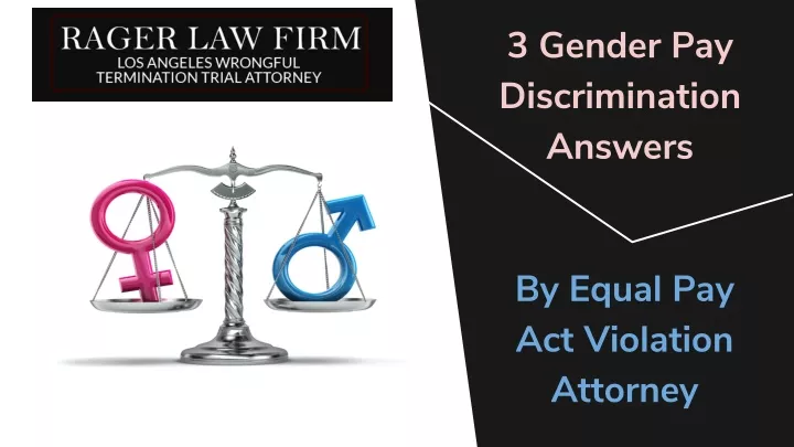 3 gender pay discrimination answers