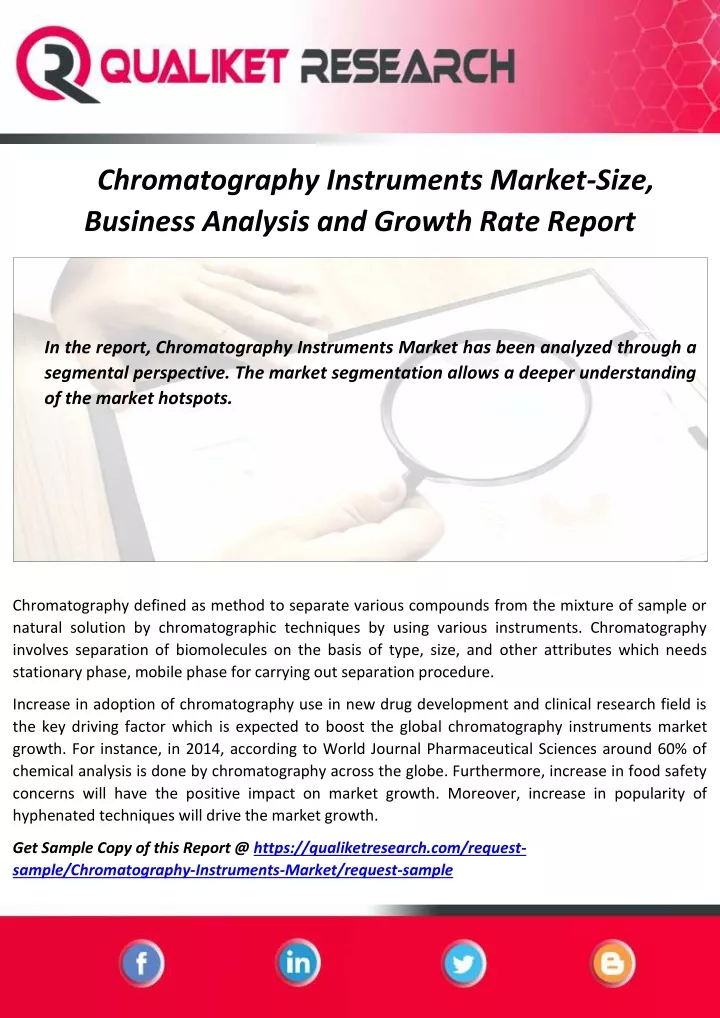 chromatography instruments market size business