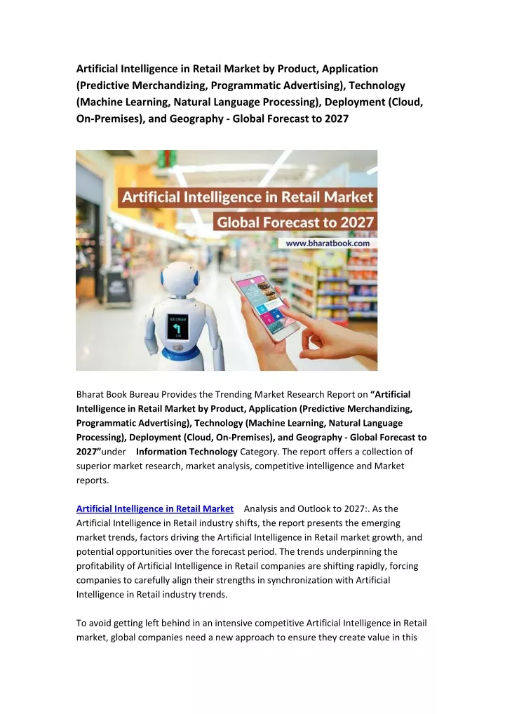 artificial intelligence in retail market