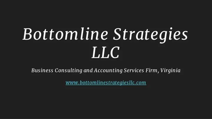 bottomline strategies llc