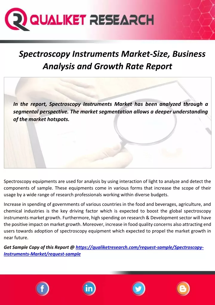 spectroscopy instruments market size business