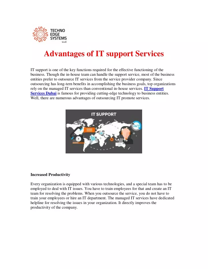 advantages of it support services