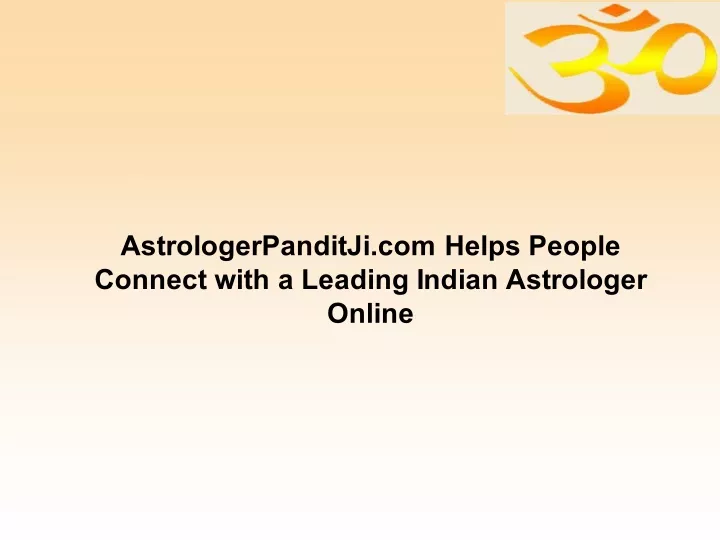 astrologerpanditji com helps people connect with