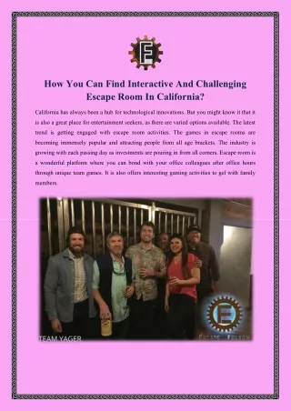how you can find interactive and challenging
