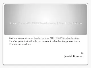 brother printer mfc 7360n troubleshooting steps to fix problems