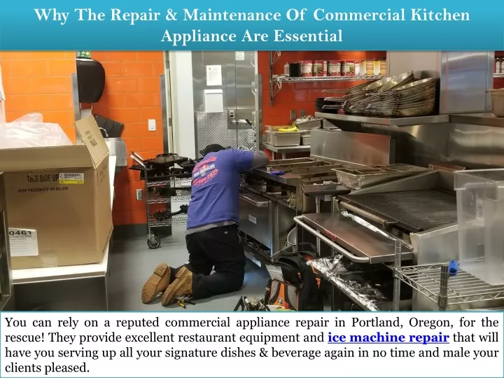 why the repair maintenance of commercial kitchen appliance are essential