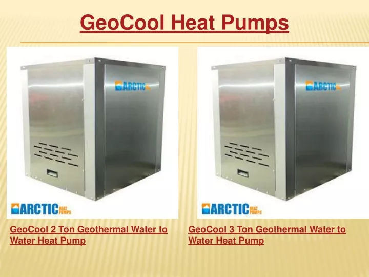 geocool heat pumps