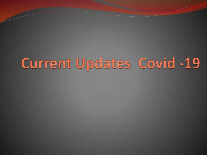 current updates covid 19