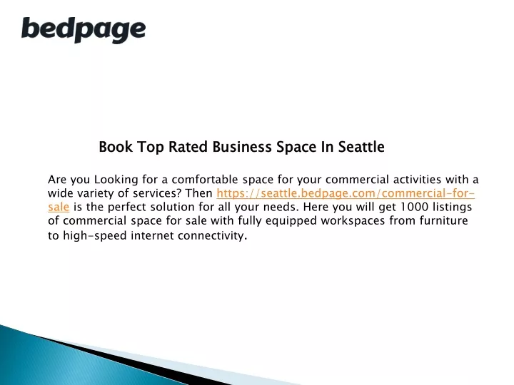 book top rated business space in seattle