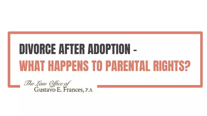 divorce after adoption