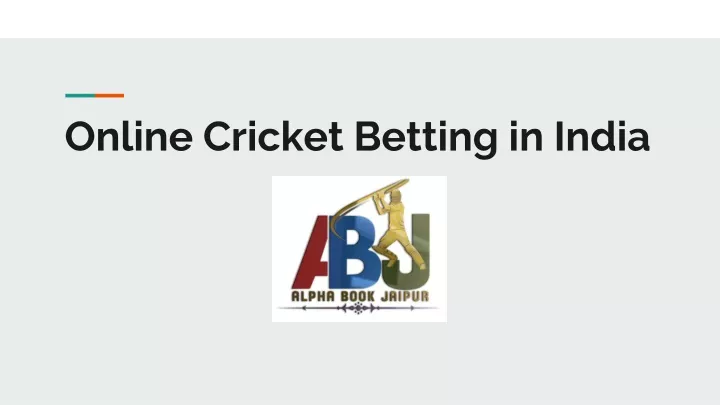 online cricket betting in india