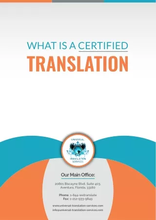 what is a certified translation