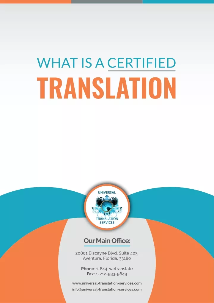 what is a certified translation