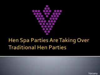 Hen Spa Parties Taking Over Traditional Hen Parties
