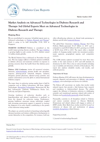 diabetes case reports