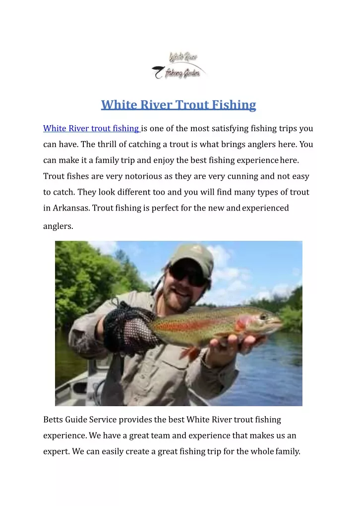 white river trout fishing white river trout
