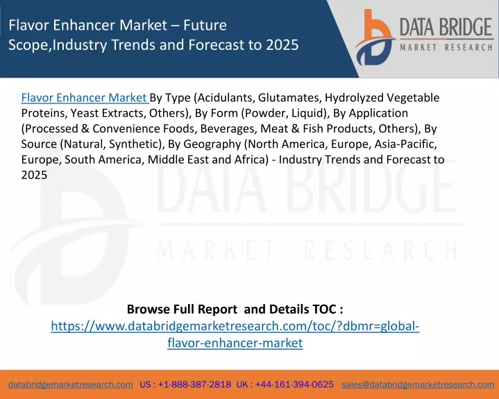 flavor enhancer market future scope industry