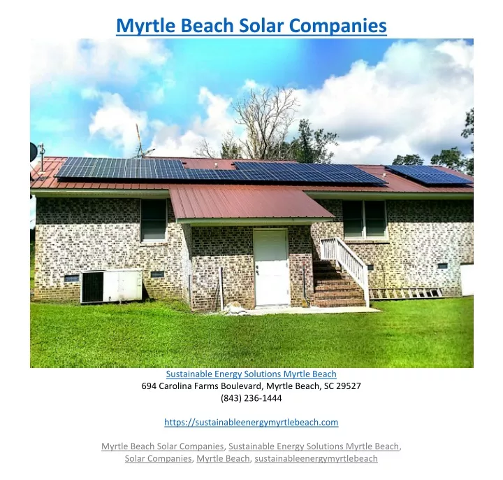 myrtle beach solar companies