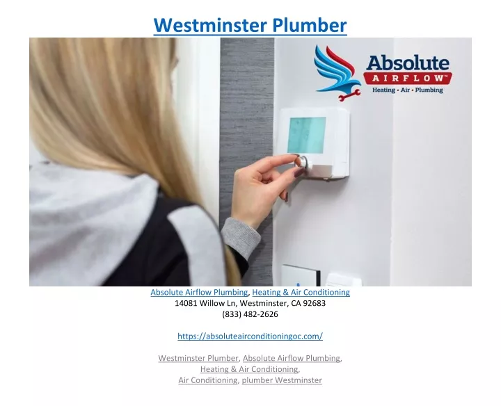 westminster plumber