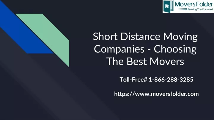 short distance moving companies choosing the best movers
