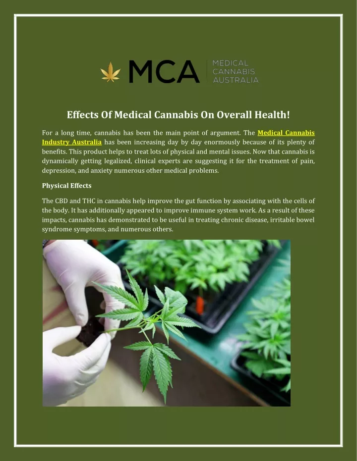 effects of medical cannabis on overall health