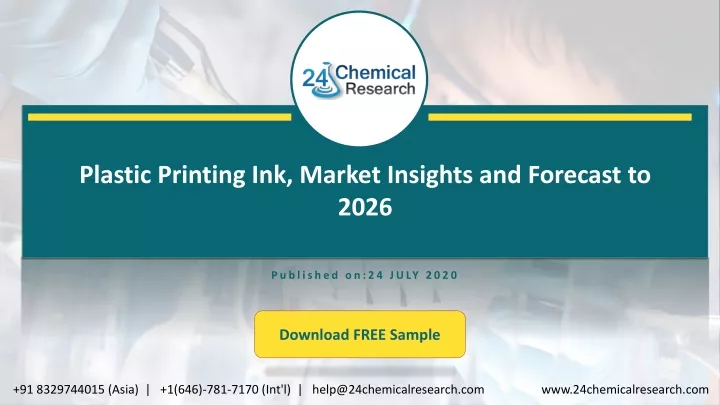 plastic printing ink market insights and forecast