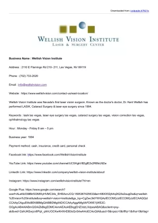 Wellish Vision Institute