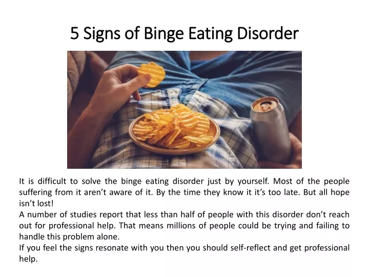 5 signs of binge eating disorder