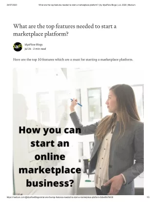 Marketplace platform