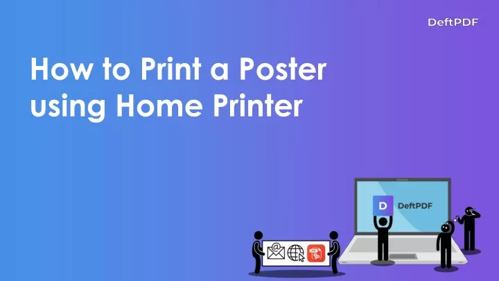 how to print a poster using home printer