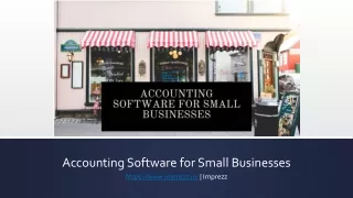 accounting software for small businesses