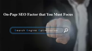 On-Page SEO Factor that You Must Focus- Rank Digi