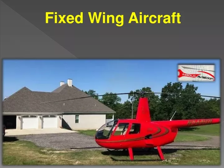 fixed wing aircraft