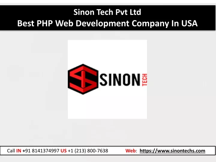 sinon tech pvt ltd