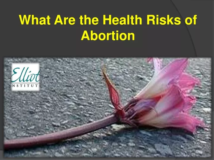 what are the health risks of abortion