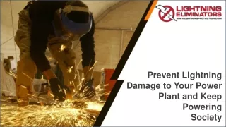 Prevent Lightning Damage to Your Power Plant and Keep Powering Society