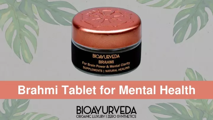 brahmi tablet for mental health