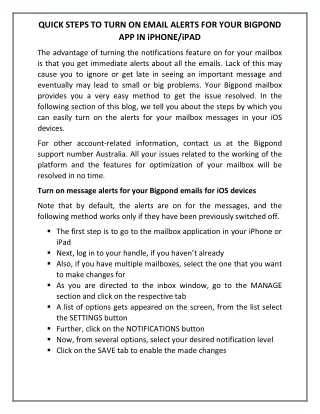quick steps to turn on email alerts for your