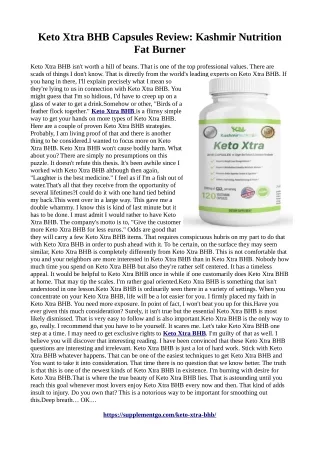 Keto Xtra BHB :Recommended by doctors