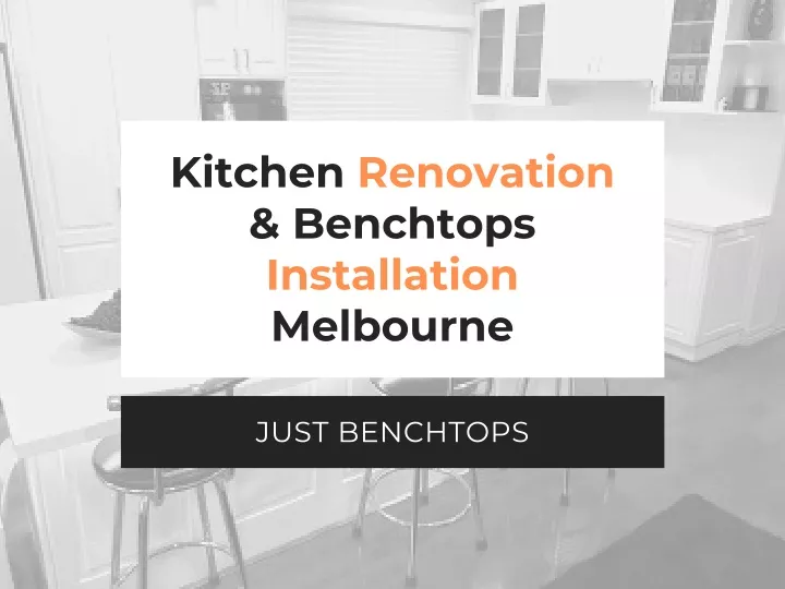 kitchen renovation benchtops installation