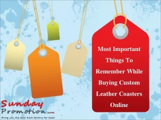 Most Important Things To Remember While Buying Custom Leather Coasters Online