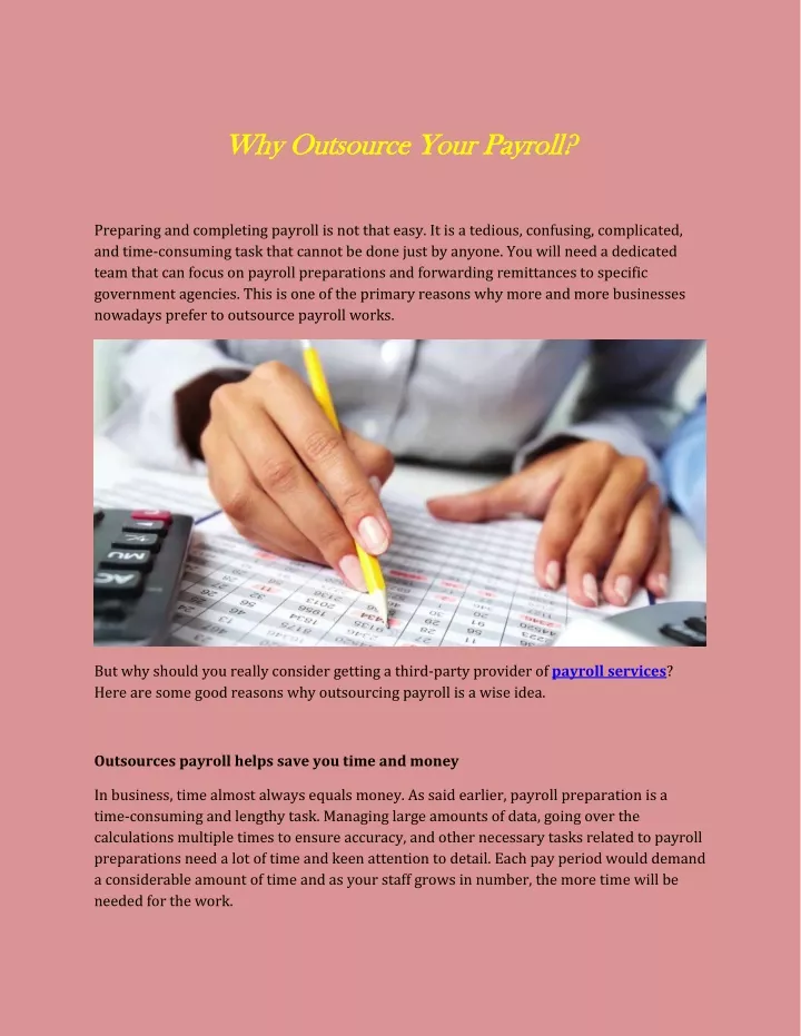 why outsource your payroll why outsource your