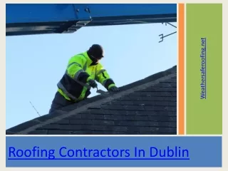 Roofing Contractors In Dublin