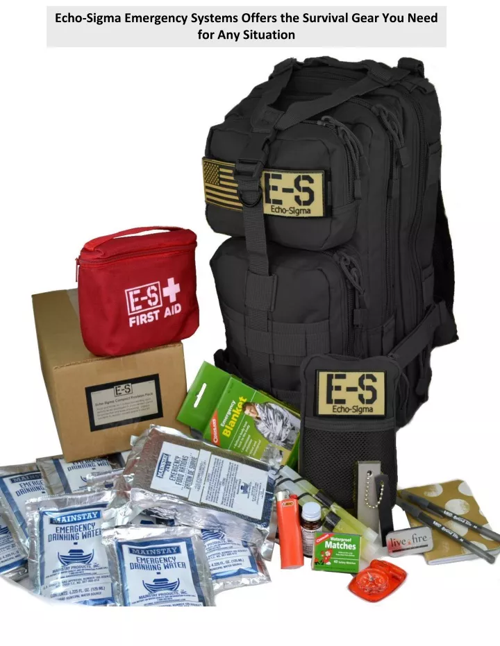 echo sigma emergency systems offers the survival