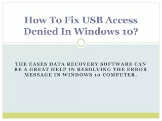 how to fix usb access denied in windows 10