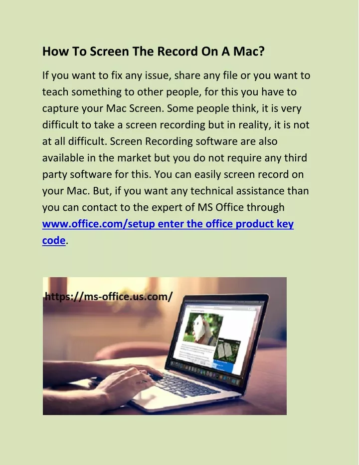 how to screen the record on a mac