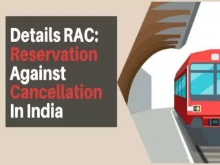 Details RAC: Reservation Against Cancellation In India