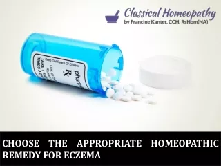 choose the appropriate homeopathic remedy