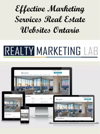 Effective Marketing Services Real Estate Websites Ontario