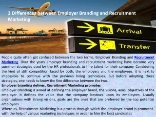 3 Differences between Employer Branding and Recruitment Marketing